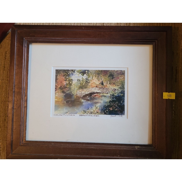 "Colors of Victoria" Framed Art Card (12"W, 10"T)