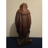 Image 4 : Wooden Hand Carved Religious Monk (Cracked Down the Side) - 7W, 5D, 16T 
