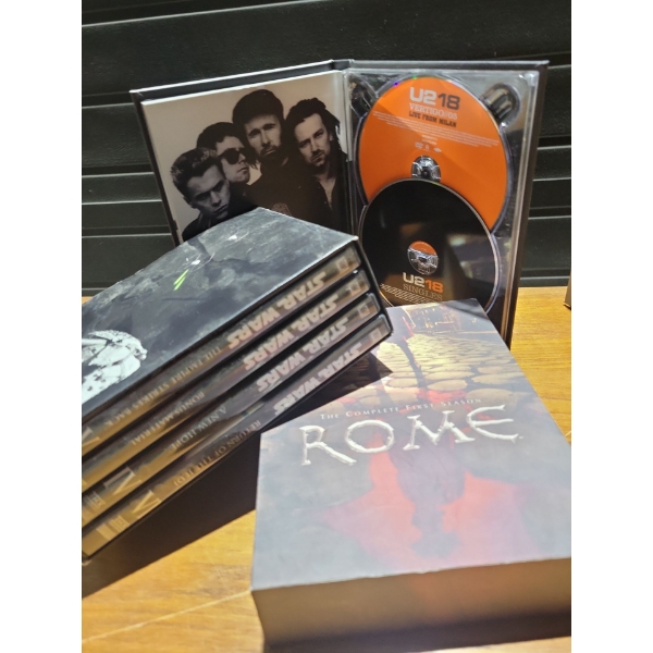 Assorted Boxed DVD Sets- Star Wars Rome & U2