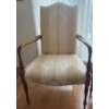 Image 1 : Queen Anne Style Vintage Upholstered Arm Chair 27x32x33