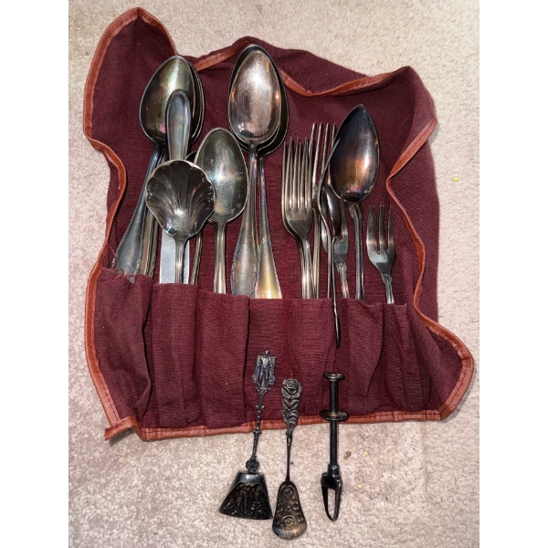 Vintage Stamped 900 Silver Flatwear Collecrionm