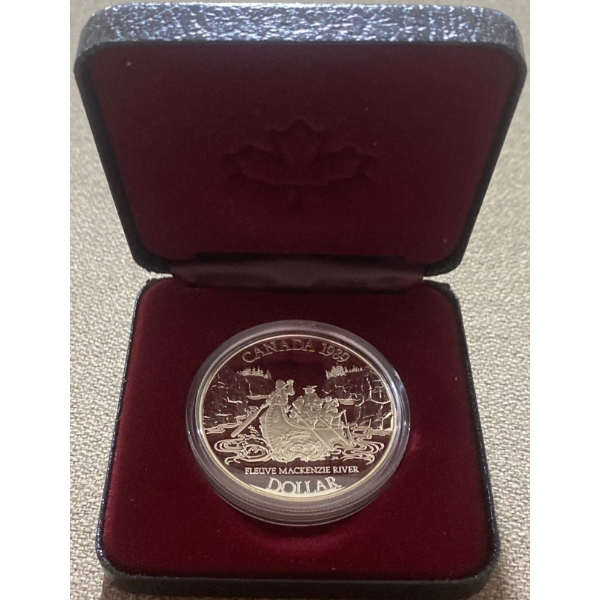 1989 Canadian Silver Dollar 50% Silver 23.3 Grams