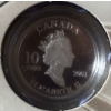 Image 2 : 2001 Canadian 10 Cent International Year of Volunteers 92.5% Silver Coin, 2.4 grams