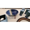 Image 4 : Stylish Home Decor! Vintage Cross Stitch Art, Wedgewood Mirror S&P Shakers, Pottery Bowl, Tea Cups