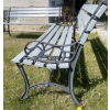 Image 4 : Two Lovely Cast Iron Edged Backyard/Park Benches (2) identical items
