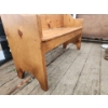 Image 3 : Solid Pine Entry Pew Style, Kitchen Seating, Porch or Garden Bench- 47"H x 48"W x 15.5"D