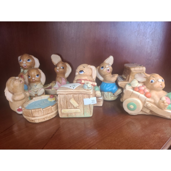 Pendelphin Hand Painted Stonecraft Assortment-  "Barrow Boy, The Thumper, Boswell, Barney, Dandy & P