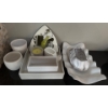 Image 1 : Collection Of Ceramic & Marble Home Decor Items-  Trays, Vases, Candle Holders & More