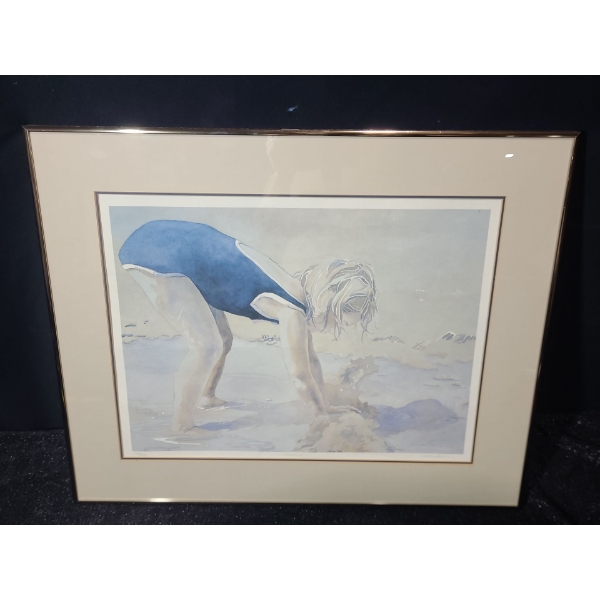 "Melissa", Artist: Catharine Mackenzie, 103/350, Offset Lithograph Framed Under Glass 26 x 21