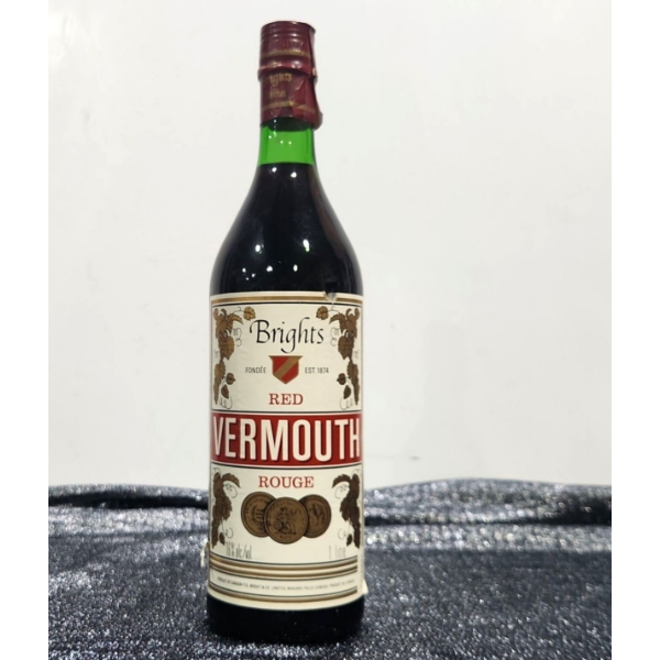 Vintage Sealed Bottle of Brights Red Vermouth, 1 Litre.