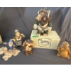 Image 1 : Krystonia Hand Painted Figurines, Made in England w/ Certificates, 5 Pieces - Lrgest ~8in Tall