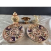 Image 4 : Captivating Ceramic Bundle! Imari Ware Plates, Pitcher and Plate, Jar and Copper Toned Trinket Dish