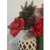 Image 2 : Christmas Vase & Assortment of Holiday Decor