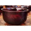 Image 5 : 13 Dark Red Glass Bowls with Rounded Design