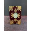 Image 15 : Chinese Wood Jewelry Chest with Jade Inlay and Brass Mounts