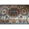 Image 2 : Stunning Tashkano 100% Art Silk Rug, Tribal Pattern, Made in Belgium - 55x37 