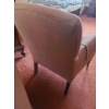 Image 2 : Vintage Pink Upholstered Chair with Wooden Legs 33 T, 25 L, 20 W