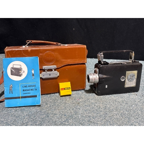 Cine-Kodak Magazine 16mm Movie Camera With Case