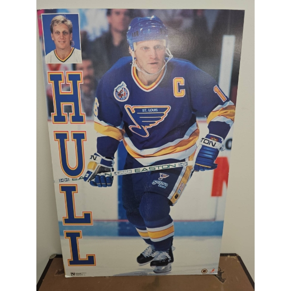Brett Hull St. Louis Blues NHL Poster Featuring Team Captain