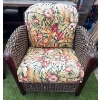 Image 2 : Stunning Outdoor Wicker w/ Upholstery Luxury Patio Chairs 31Tall