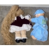 Image 3 : 2 Cabbage Patch Kids - Pre Mee In Blue Female Toddler In Overall Dress