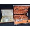 Image 1 : Abbott of England Bone Handle Stainless Steel Steak Knives and Henley Stainless Steel Cutlery 