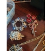 Image 3 : Costume Jewelry Lot with Necklaces, Brooches, and Accessories