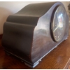 Image 3 : Vintage Antique Art Deco Wooden Mantle Chime Clock   19x9"tall