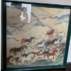 Harry France Equestrian Water Color Art 33x33 