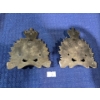 Image 2 : Pair of Large Brass RCMP Crests (coloured)