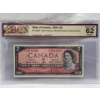 Image 1 : Graded Canadian 1954 Mod. Portrait $2 Choice UNC Prefix: *K/G