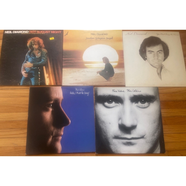 Everyone's Favorites From Phil Collins & Neil Diamond on Vinyl Albums/Records