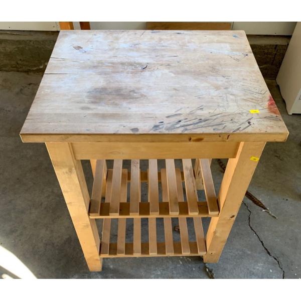 Wood Side Table 24 x 19 x 33T
