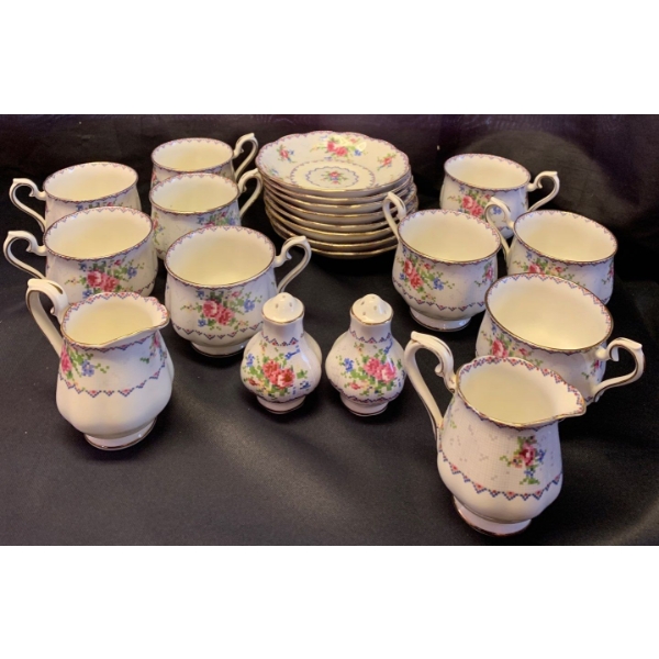 Royal Albert Petite Pont Pixelated Tea Set