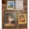 Image 1 : Girly Girl Wall Art - Ballerina Eiffel Tower & More 16x21