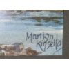 Image 2 : Marilyn Kinsella Framed Watercolored  Art Print "Fireweed And The Three Sisters"