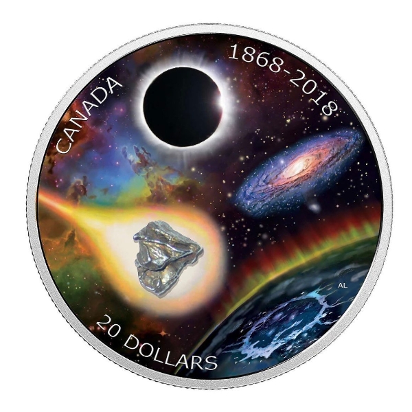 2018 $20 150th Anniversary of the Royal Astronomical Society of Canada - Pure Silver Coin
