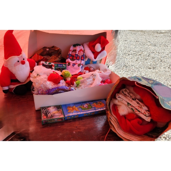 Holiday Decor Incl: Ornaments, Santa Hats, Christmas CD Set and More!