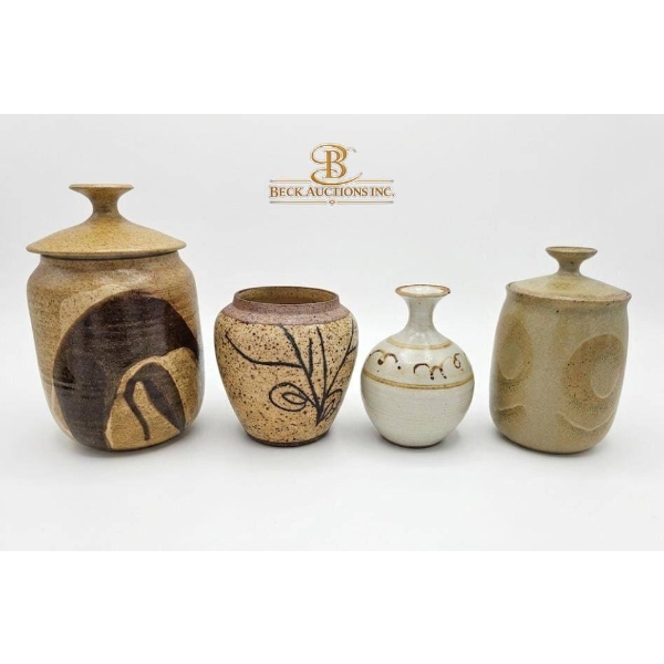 Four Studio Pottery Vessels