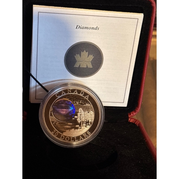 2005 Canada $20 Pure Silver 1oz Coin NWT Hologram 