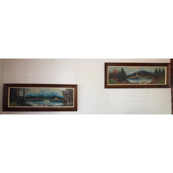 2 Vintage Oil Paintings - Landscapes 28L