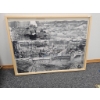 Image 2 : Framed Black-and-White Construction Photography Collage, 33 x 24 Inches