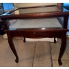 Image 2 : Vintage Bombay Company Queen Anne Curio Display Cabinet w/ Lift Top 22x17x23