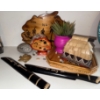Collectable Fijian Swag #2 - Handmade Straw Hut Sparring Daggers Turtle Plaque & More