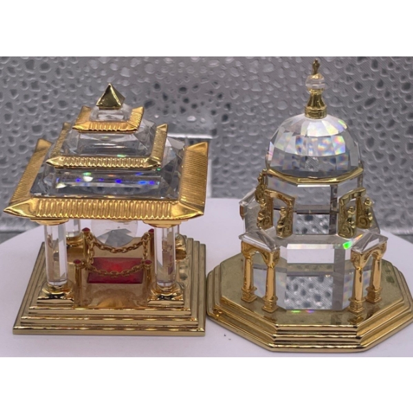 Swarovski Crystal Japanese Temple and Crystal Cathedral 