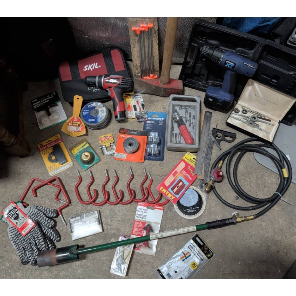 Power Tools, Hand Tools, Hardware, Propane Tiger Torch, and More