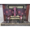 Image 1 : Trio of Matching Maroon Lamps w/Shades (13"tallest)