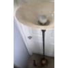 Image 3 : Stand-Up Brass Floor Lamp with Large Flared Shade