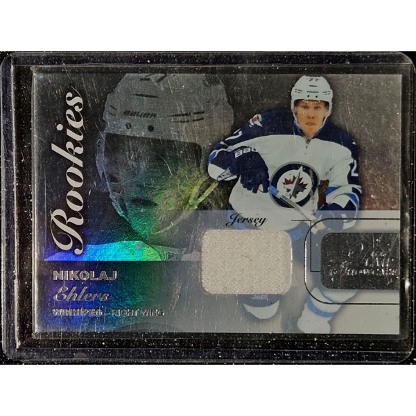 Nikolaj Ehlers 2015-16 Fleer Showcase "Rookies" Jersey Swatch Hockey Card