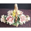 Image 3 : Bavarian Porcelain Plate, Flower Basket, and Lady Figurine Group